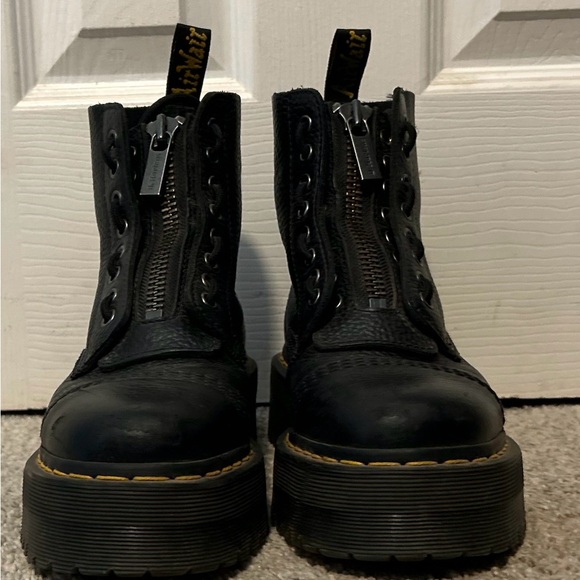Dr. Martens Black Platform Boots - Picture 1 of 4